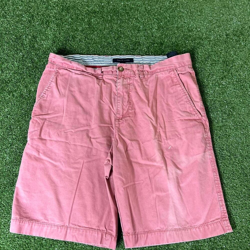 Tommy-hilfiger Men's Pink and Red Shorts